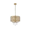 Elise 17 inch pendant in brass