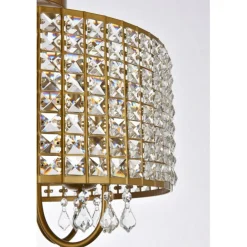 Elise 17 inch pendant in brass