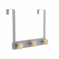 Elle Décor Gray 3 Hook Over the Door Hook