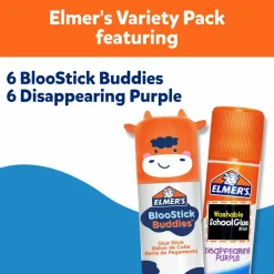Elmer's® BlooStick Buddies™ & Disappearing Purple Glue Stick Set