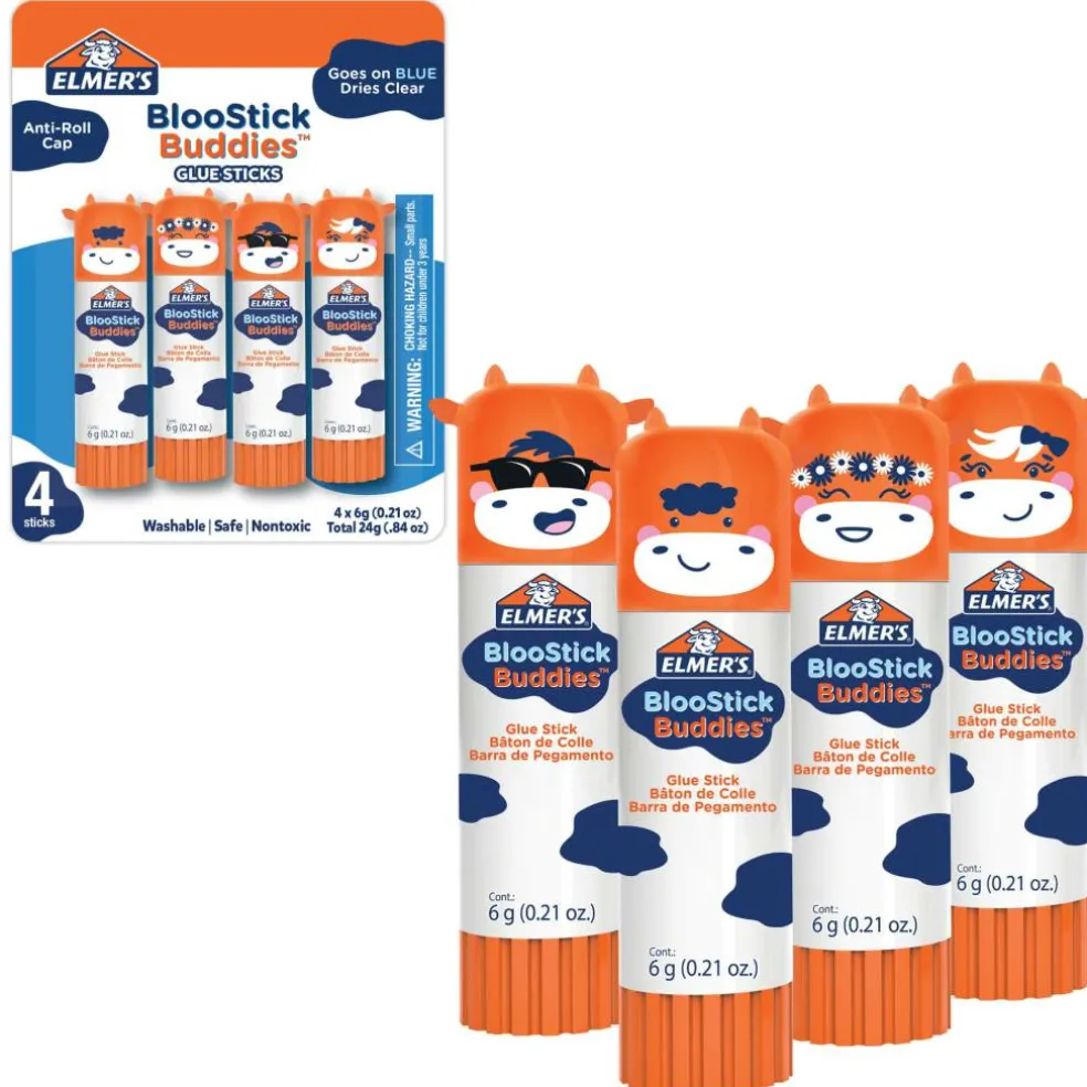 Elmer's® BlooStick Buddies™ Glue Sticks, 4ct.