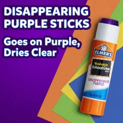 Elmer's® Giant Disappearing Purple School Glue Sticks, 3ct.