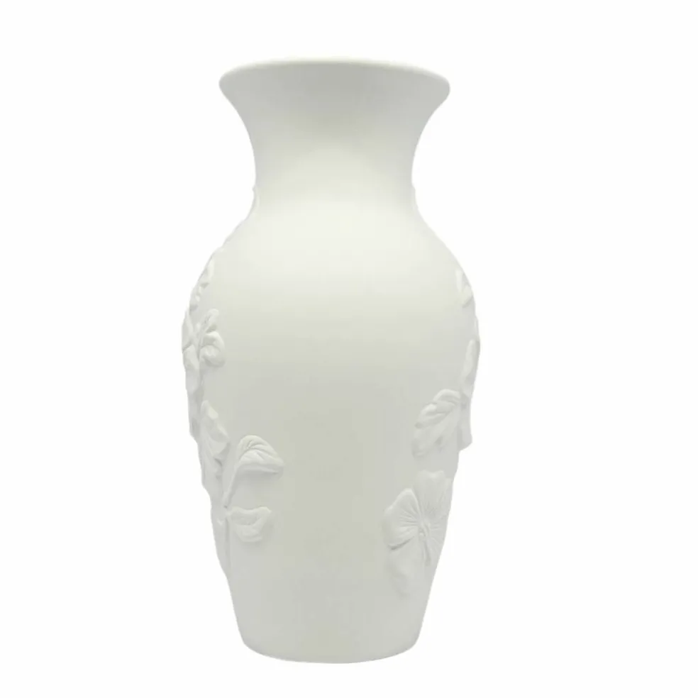 8" Embossed Floral DIY Ceramic Vase by Make Market®