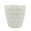 6.25" Embossed Floral Splash DIY Ceramic Vase by Make Market®