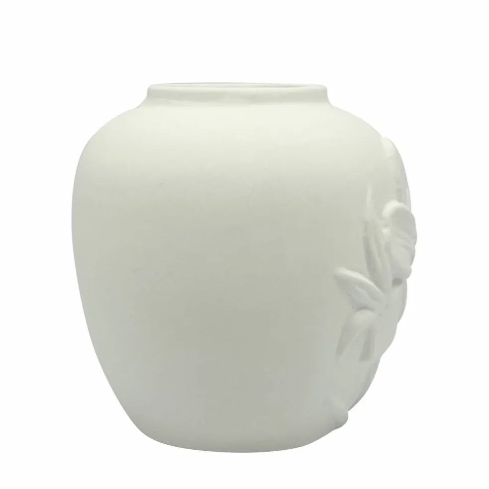 3.25" Embossed Lily DIY Ceramic Bud Vase by Make Market®