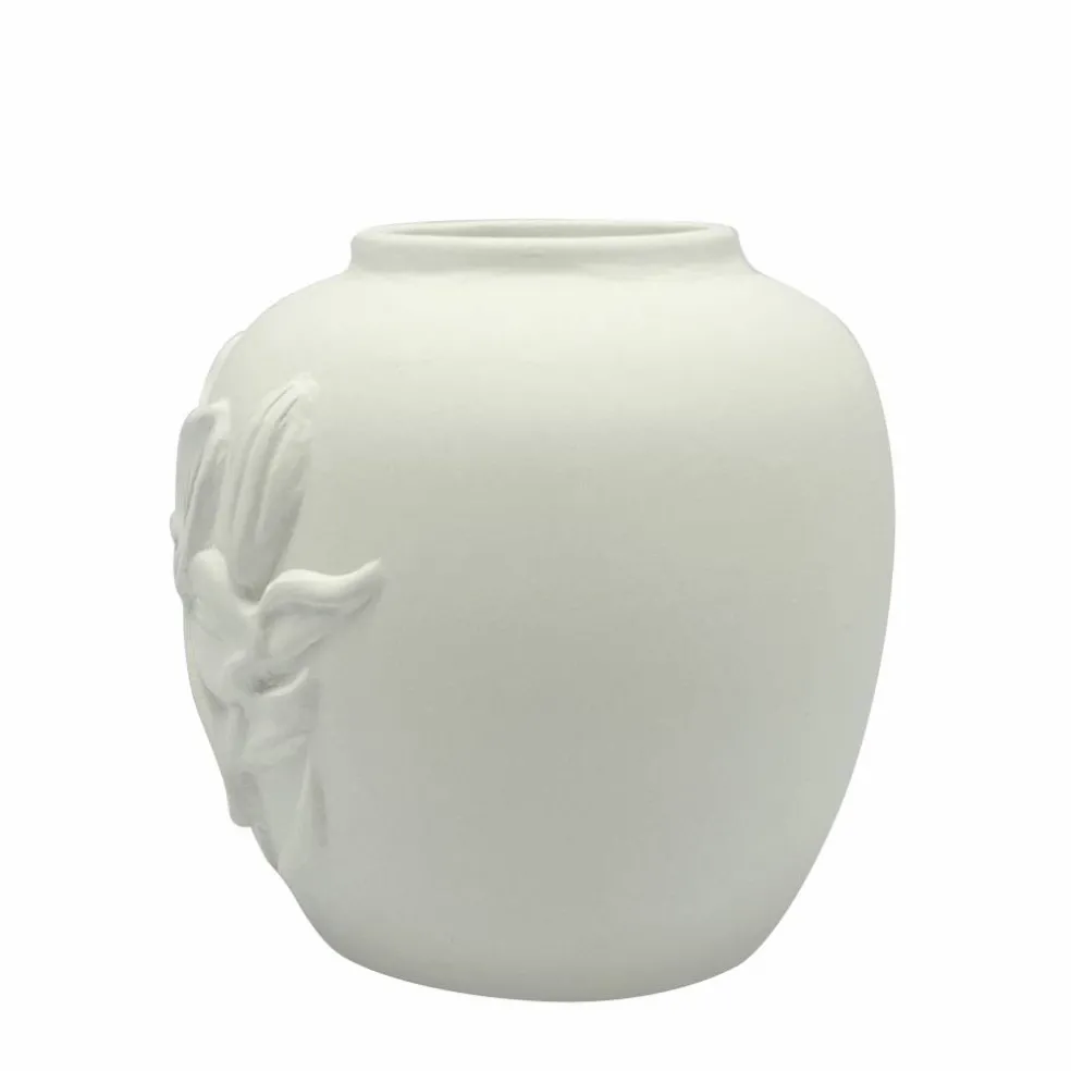 3.25" Embossed Lily DIY Ceramic Bud Vase by Make Market®
