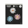 Embroidered Daisy Iron On Patches, 3ct. by Make Market®