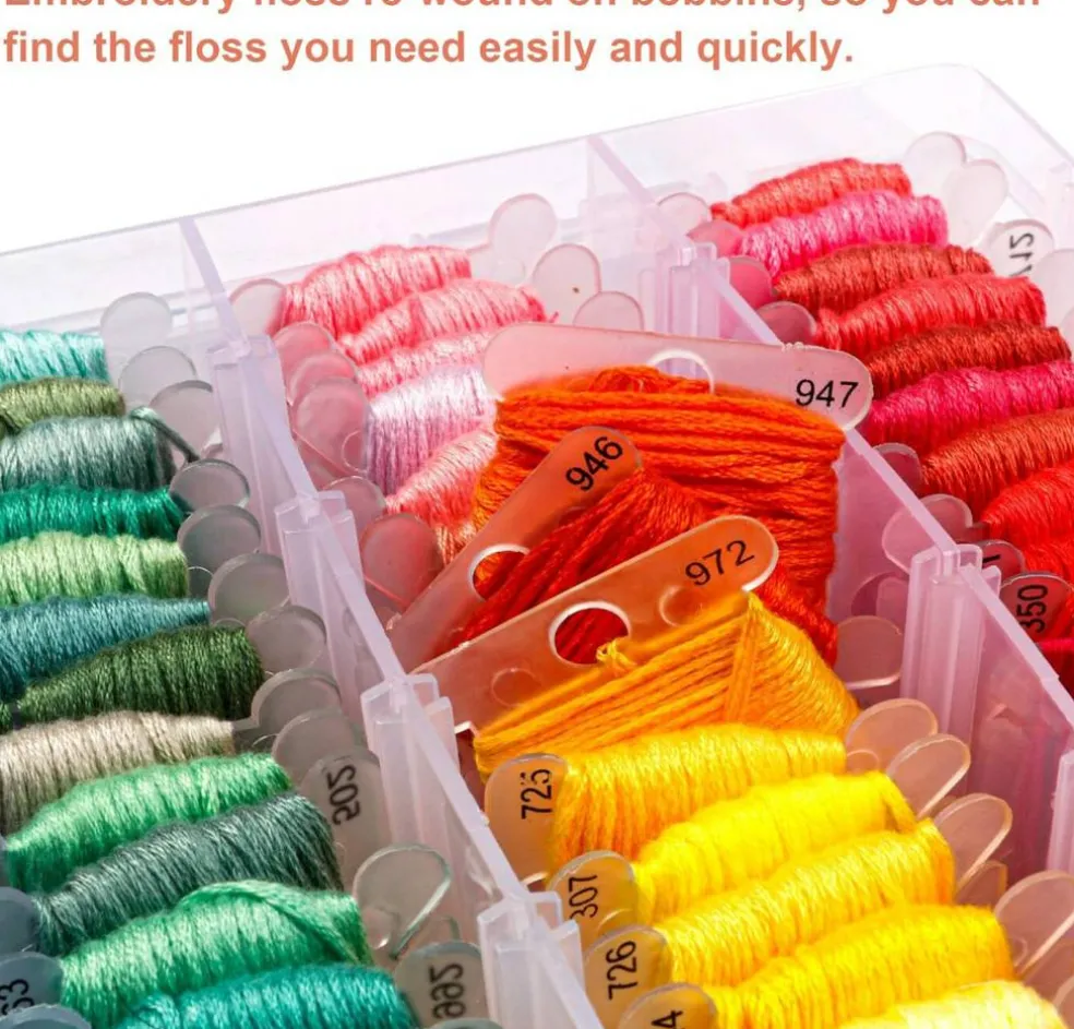 Embroidery Floss Kit – 364 Pieces, 200 Colors with Tools for Cross Stitch & Friendship Bracelets