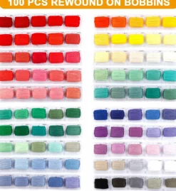 Embroidery Floss Kit – 364 Pieces, 200 Colors with Tools for Cross Stitch & Friendship Bracelets