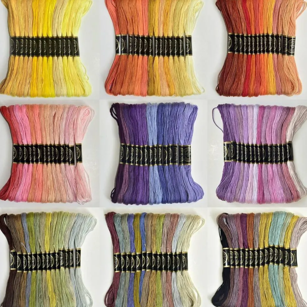 Embroidery Floss Rainbow Color