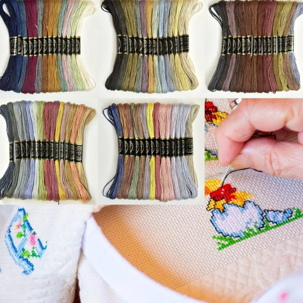 Embroidery Floss Rainbow Color