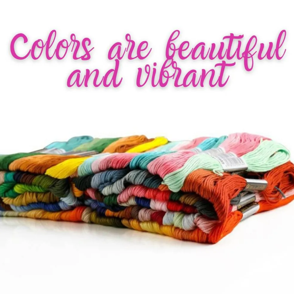 Embroidery Floss | Rainbow Thread for Embroidery, Cross Stitch Thread, Crafting Arts Embroidery Strings Bulk with Needles Plus White and Black Floss๏ผ447 Colors๏ผ