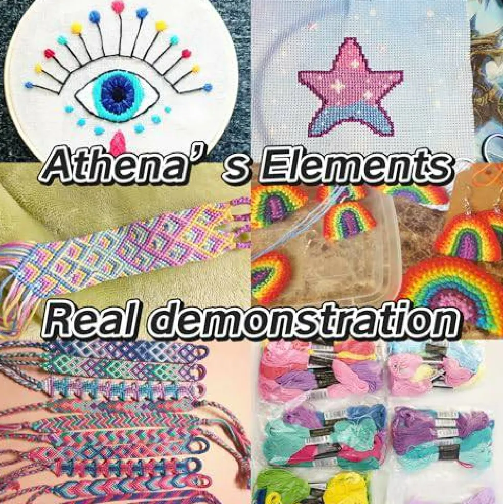 Embroidery Floss | Rainbow Thread for Embroidery, Cross Stitch Thread, Crafting Arts Embroidery Strings Bulk(200 Colors)