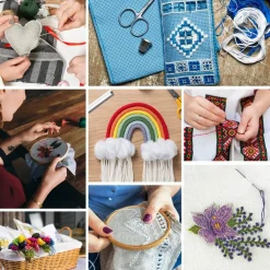 Embroidery Floss 60 Skeins Per Pack for Cross Stitch Threads,Embroidery Thread for Friendship Bracelet Making,Embroidery String for Craft