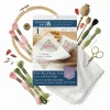 Embroidery Patterns Bread Basket Cloth 15.7X15.7 Pink Tea Towels Stamp