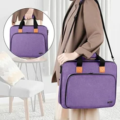 Embroidery Project Bag, Embroidery Kits Storage Bag (Bag Only), Purple