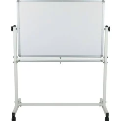 Emma and Oliver Double-Sided Mobile White Board Stand with Pen Tray