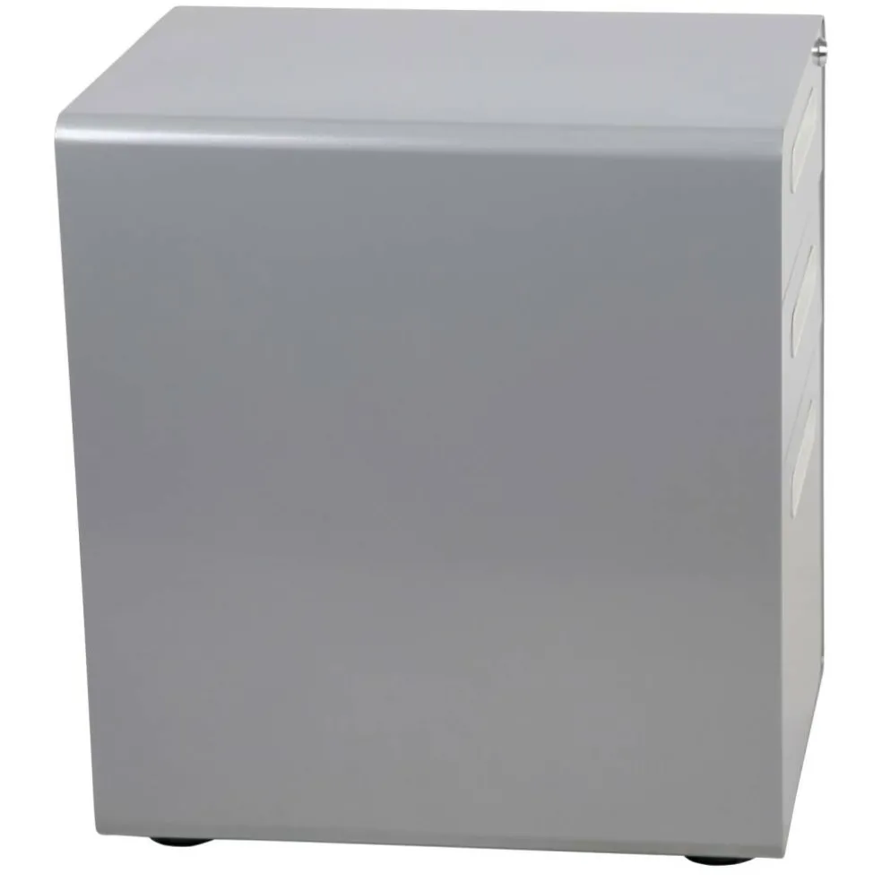 Emma and Oliver Ergonomic 3-Drawer Mobile Locking Filing Cabinet Storage Organizer