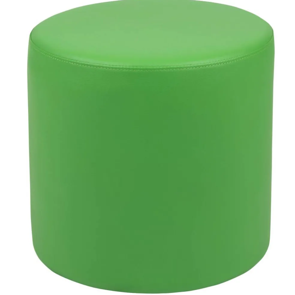 Emma and Oliver 18"H Soft Seating Flexible Circle Backless Chair for Classrooms and Common Spaces