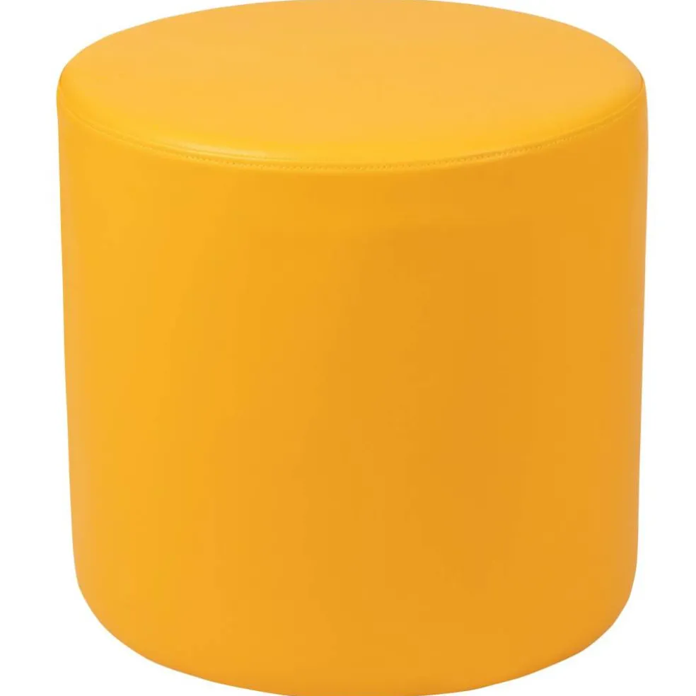 Emma and Oliver 18"H Soft Seating Flexible Circle Backless Chair for Classrooms and Common Spaces