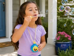 Emoji Smile Face Bubble Necklaces – 12 Pack Party Favors for Kids, Classroom Rewards & Goodie Bags