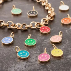Enamel Smiley Face Charm Mix by Bead Landing™