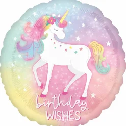 17" Enchanted Unicorn Birthday Foil Balloon