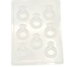 Engagement Ring Chocolate Mold – Diamond Ring Wedding Candy Mold