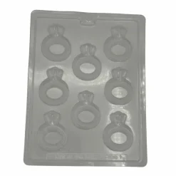 Engagement Ring Chocolate Mold – Diamond Ring Wedding Candy Mold