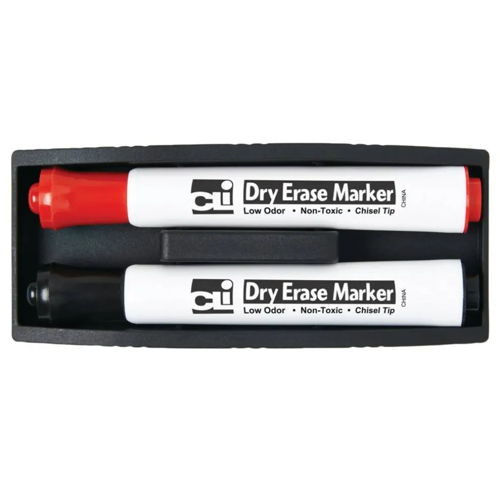 Eraser - Whiteboard - Magnetic w/ Two Markers