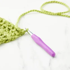 Ergonomic Aluminum Crochet Hook by Loops & Threads®