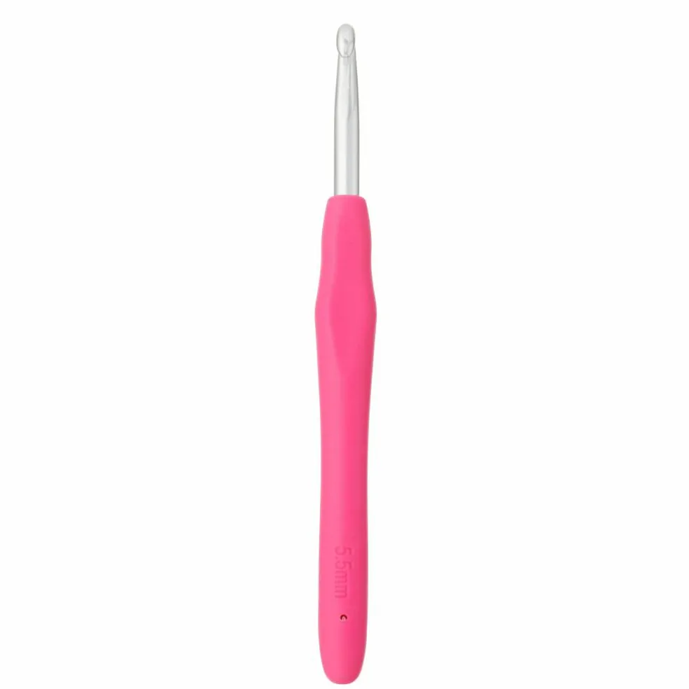 Ergonomic Aluminum Crochet Hook by Loops & Threads®