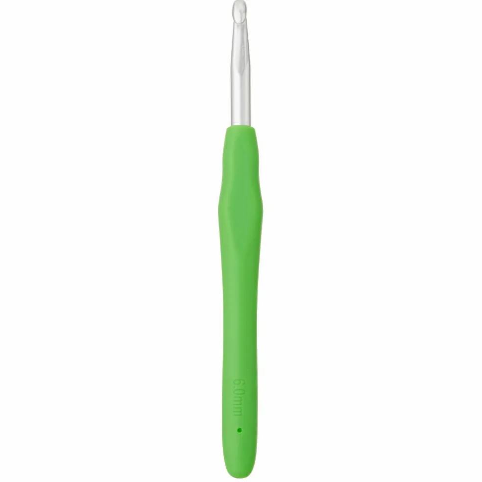 Ergonomic Aluminum Crochet Hook by Loops & Threads®