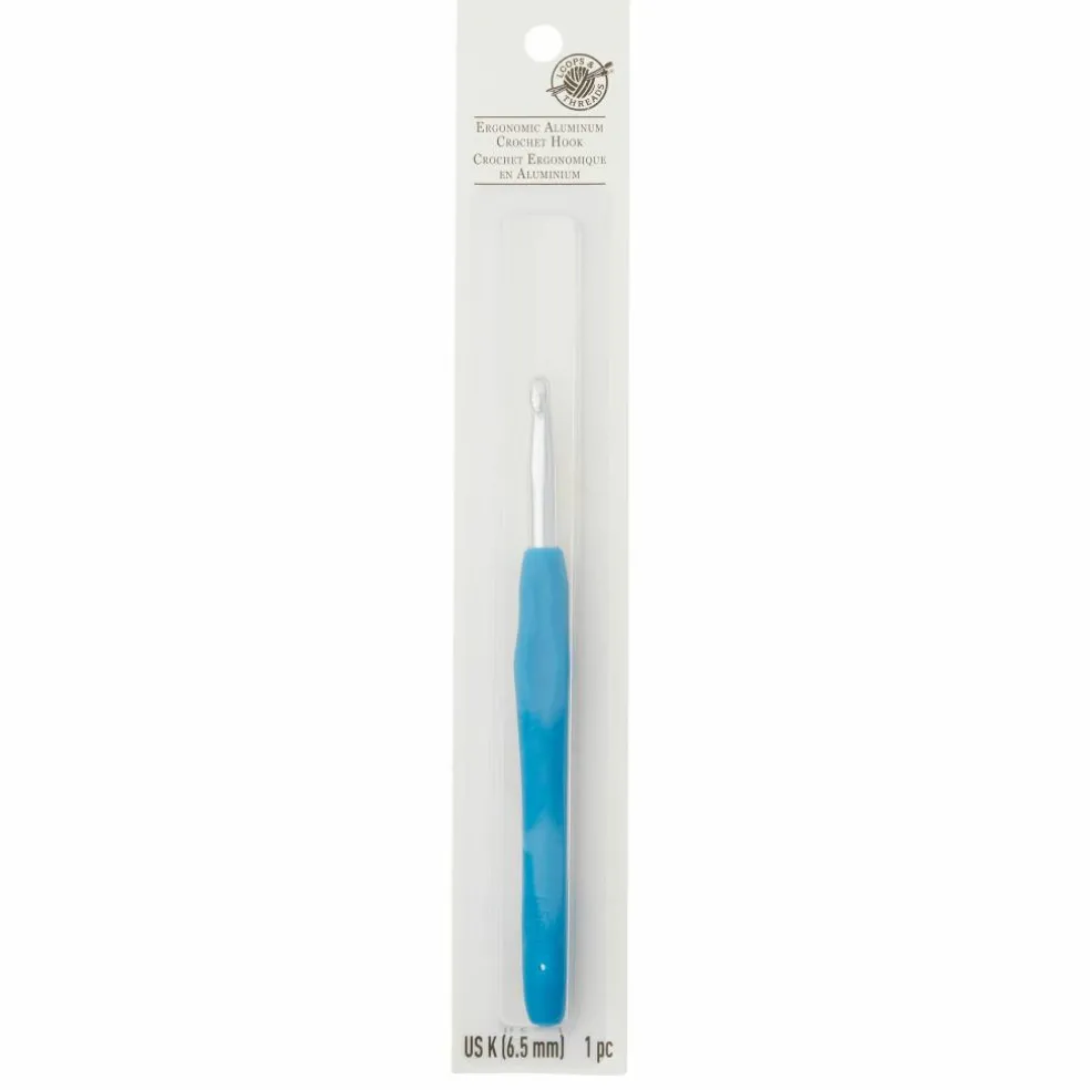 Ergonomic Aluminum Crochet Hook by Loops & Threads®