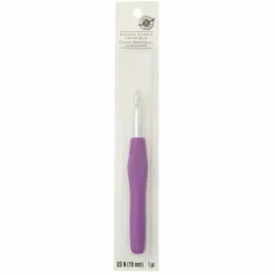 Ergonomic Aluminum Crochet Hook by Loops & Threads®