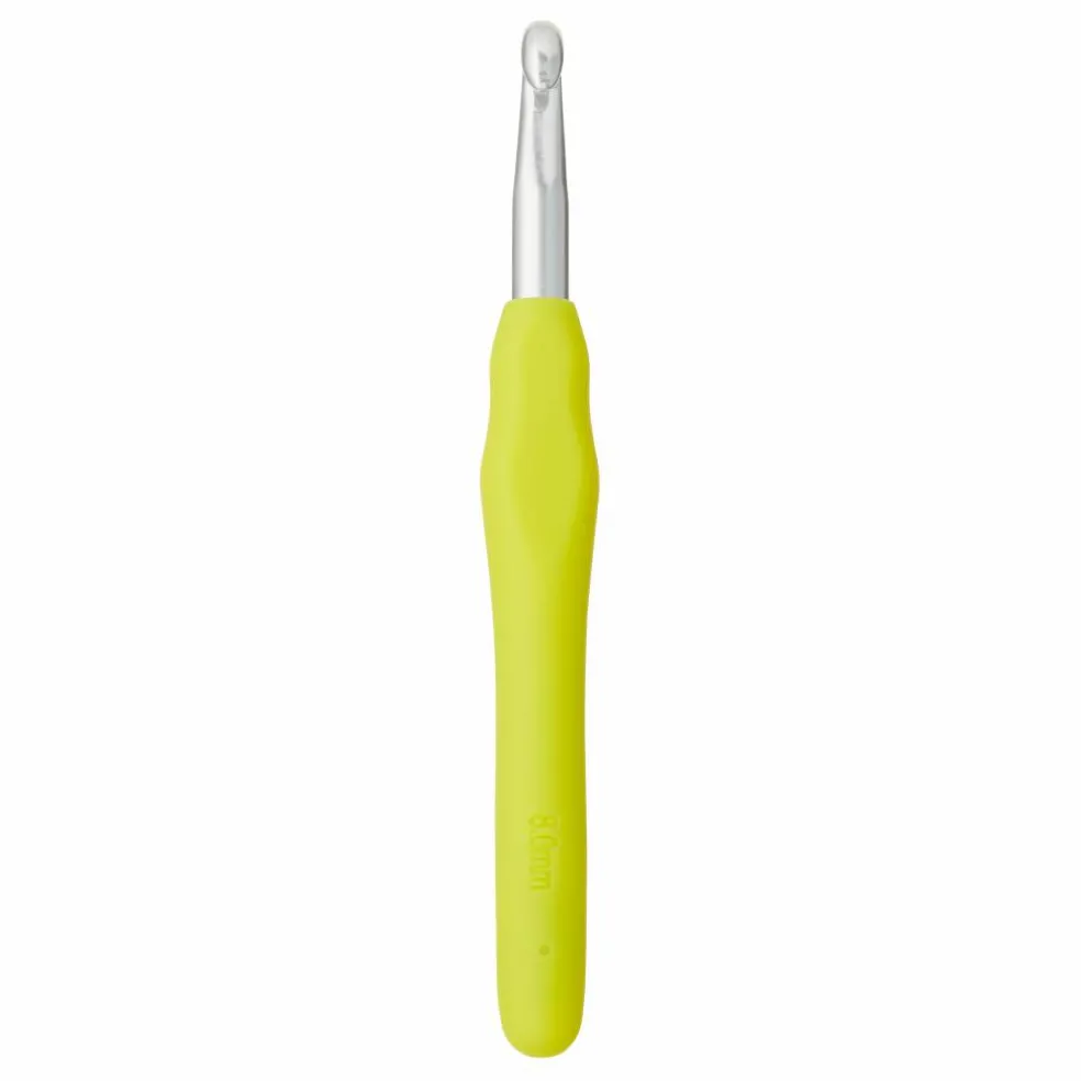 Ergonomic Aluminum Crochet Hook by Loops & Threads®