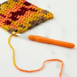 Ergonomic Aluminum Crochet Hook by Loops & Threads®