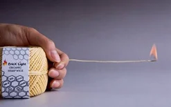 EricX Light Beeswax Hemp Wick,200 ft Spool,100% Organic Hemp Wick Well Coated with Beeswax,Standard Size(1.0mm)