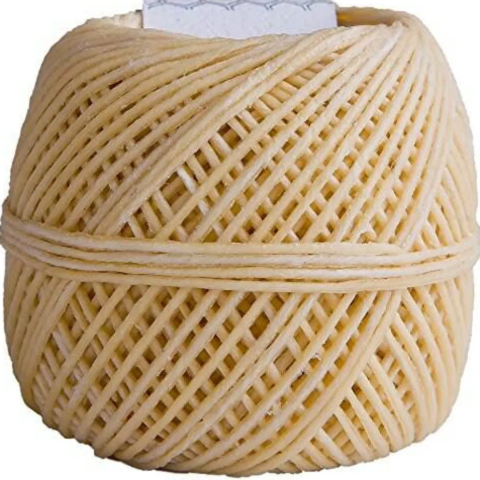 EricX Light Beeswax Hemp Wick,200 ft Spool,100% Organic Hemp Wick Well Coated with Beeswax,Standard Size(1.0mm)