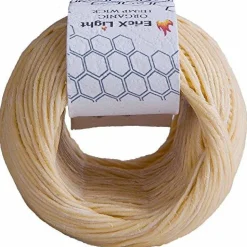 EricX Light Beeswax Hemp Wick,200 ft Spool,100% Organic Hemp Wick Well Coated with Beeswax,Standard Size(1.0mm)