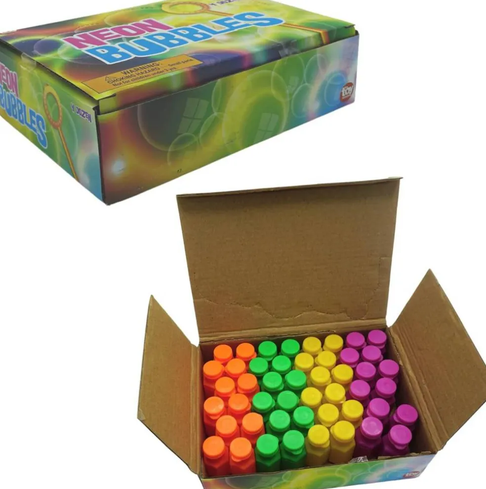 4E's Novelty 48 Pack Mini Bubbles - 1.6" Bulk Non Toxic Bubbles for Kids Party Favors