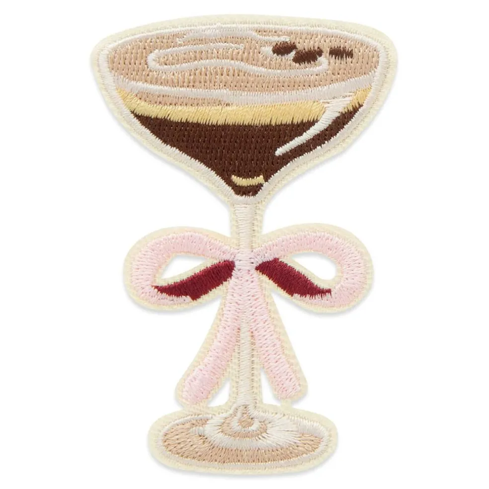 Espresso Martini Embroidered Iron-On & Adhesive Patch by Make Market®
