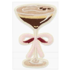 Espresso Martini Embroidered Iron-On & Adhesive Patch by Make Market®