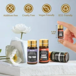 Essential Oil Set - Essential Oils 36 x 5ML - Essential Oils Gift Set for Diffuser, Humidifier, Soap, Candle, Bath Bombs Making, Halloween, Christmas