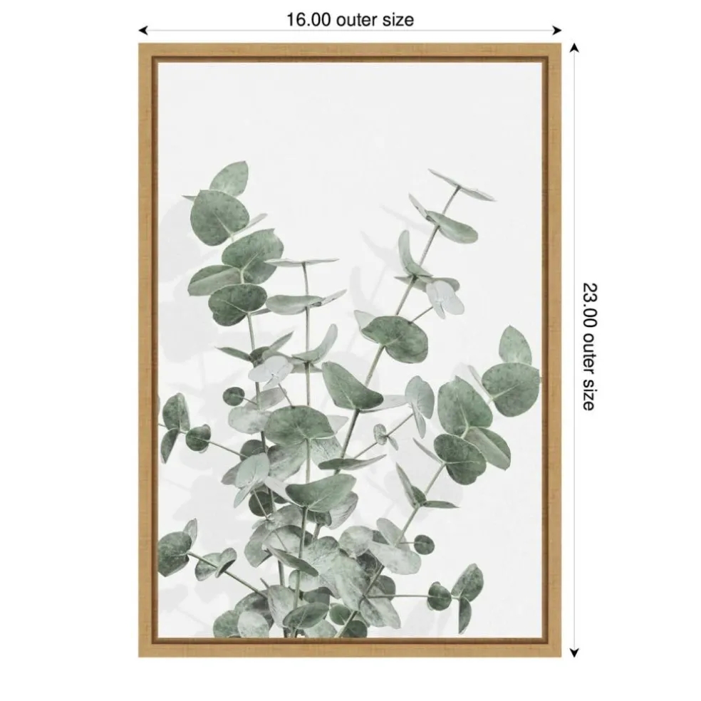 Eucalyptus Creative 16 by Pictufy Studio III Framed Canvas Wall Art