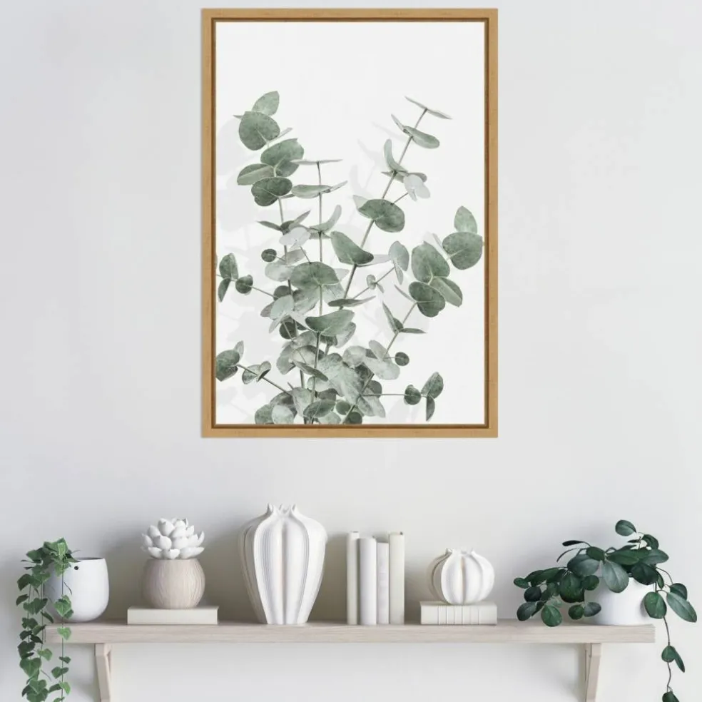 Eucalyptus Creative 16 by Pictufy Studio III Framed Canvas Wall Art