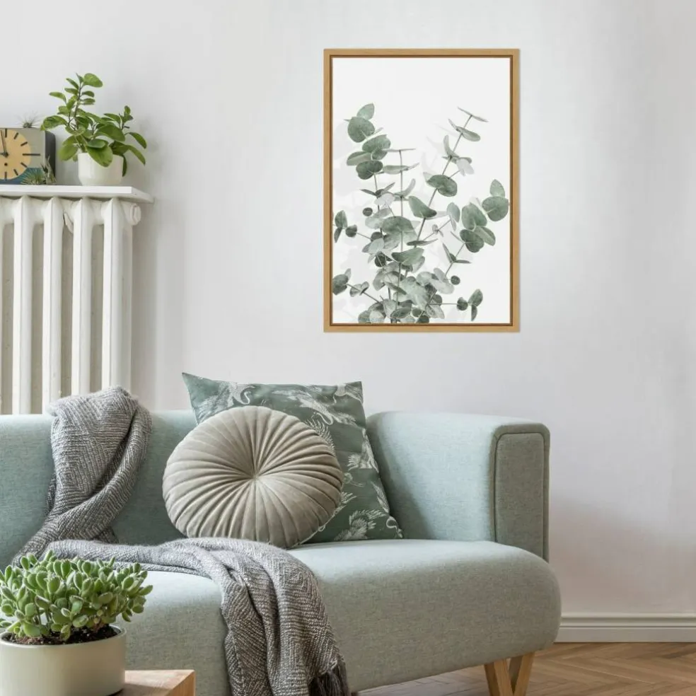 Eucalyptus Creative 16 by Pictufy Studio III Framed Canvas Wall Art