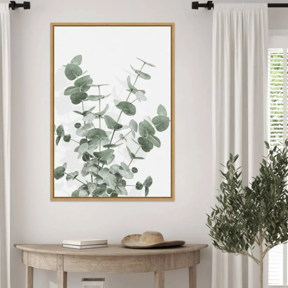 Eucalyptus Creative 16 by Pictufy Studio III Framed Canvas Wall Art