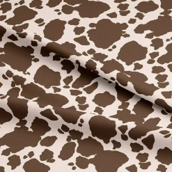 Eugene Textiles Brown Cow Print Cotton Quilting Fabric