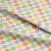 Eugene Textiles Colorful Checker Cotton Quilting Fabric